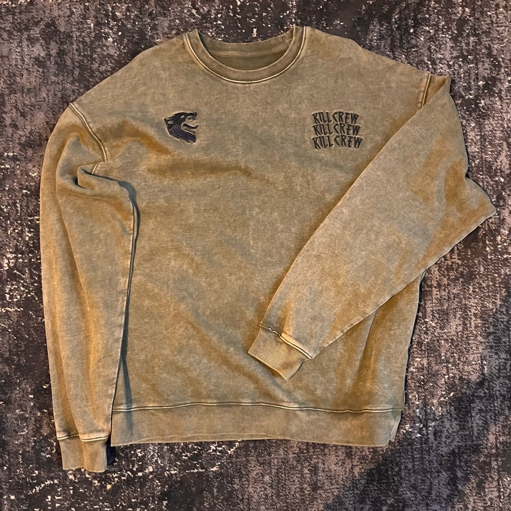 Kill Crew Men's Olive Crewneck Sweater